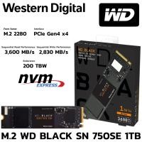 ราคา M 2 1 TB SSD เอสเอสดี WD BLACK SN750 SE PCIe 4 NVMe M 2 2280 WDS100T1B0E (45905635383)