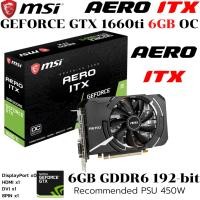 ราคา VGA การ์ดแสดงผล MSI GTX1660 ti AERO ITX 6GB OC GDDR6 (42406612620)