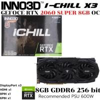 ราคา VGA การ์ดแสดงผล INNO3D GEFORCE RTX 2060 SUPER 8GB OC ICHILL X3 ULTRA GDDR6 (42102841133)