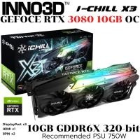 ราคา VGA การ์ดแสดงผล INNO3D GEFORCE RTX 3080 ICHILL X3 LHR 10GB GDDR6X (28281211313)
