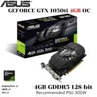 ราคา VGA การ์ดแสดงผล ASUS PH GTX1050TI 4GB OC GDDR5 (27424154961)