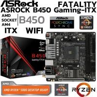 ราคา MAINBOARD เมนบอร์ด AM4 ASROCK FATAL1TY B450 GAMING ITX AC WIFI DDR4 Support 5000 Series (26566756033)