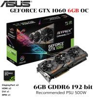 ราคา VGA การ์ดแสดงผล ASUS ROG STRIX GTX1060 6GB OC GDDR5 6GB (24625616852)
