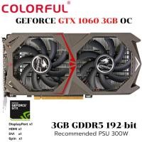 ราคา การ์ดจอ Colorful GTX 1060 3GB OC GDDR5 (20139213220)