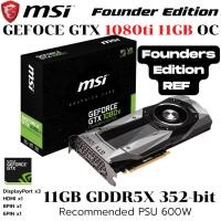 ราคา VGA การ์ดแสดงผล MSI REF GTX 1080 ti 11 GB OC GDDR5X (18528108958)