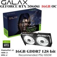 ราคา VGA การ์ดแสดงผล GALAX GEFORCE RTX 5060 TI 1 CLICK OC 16GB 16GB GDDR7 (56254018365)