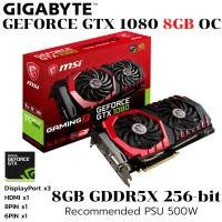 ราคา VGA การ์ดแสดงผล MSI GTX 1080 GAMING X 8GB OC 256 BIT (40474152384)