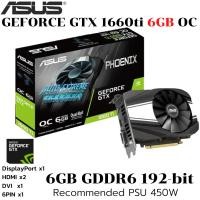 ราคา VGA การ์ดแสดงผล ASUS PH GTX 1660ti 6GB OC GDDR6 (40050535038)