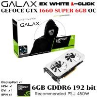 ราคา VGA การ์ดแสดงผล GALAX GEFORCE GTX 1660 SUPER EX WHITE 6GB OC GDDR6 1 CLICK OC (29786127048)