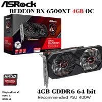ราคา VGA การ์ดแสดงผล ASROCK AMD RADEON RX 6500 XT PHANTOM GAMING D 4GB OC 4GB GDDR6 (29269393180)