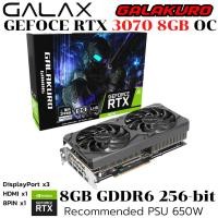 ราคา VGA การ์ดแสดงผล GALAX GEFORCE GALAKURO RTX 3070 8GB OC GDDR6 1 CLICK OC (29187602164)