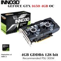 ราคา VGA การ์ดแสดงผล INNO3D GEFORCE GTX 1650 GDDR6 TWIN X2 OC V2 4GB GDDR6 (27273273779)