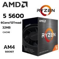 ราคา CPU ซีพียู AMD RYZEN 5 5600 6Core 12Tread BestClock 3 5 GHz Turbo 4 4Ghz SOCKET AM4 (25322118508)