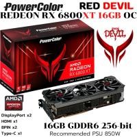 ราคา VGA การ์ดแสดงผล POWER COLOR RED DEVIL RX 6800XT 16GB OC GDDR6 (24943743469)