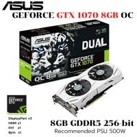 ราคา VGA การ์ดแสดงผล ASUS DUAL GTX 1070 8GB OC GDDR5 (19430215921)