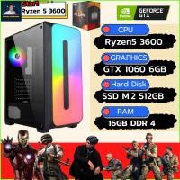 ราคา ชุดคอมประกอบ AMD RYZEN 5 3600 4 2 GHz B450 DDR4 16GB 8X2 3200 M 2 512GB PSU650W (18330302219)