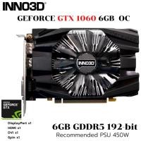 ราคา การ์ดจอ INNO 3D GTX 1060 6GB OC GDDR5 (18230131972)