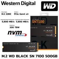 ราคา M 2 500 GB SSD เอสเอสดี WD BLACK SN7100 PCIe 4x4 NVMe M 2 2280 WDS500G4X0E (56004294453)