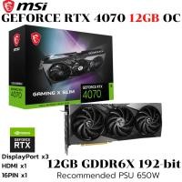 ราคา VGA การ์ดแสดงผล MSI GEFORCE RTX 4070 GAMING X SLIM 12G 12GB GDDR6X (52554433733)