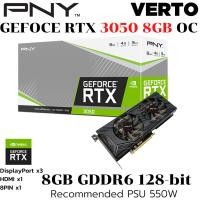 ราคา VGA การ์ดแสดงผล PNY GEFORCE RTX 3050 8GB OC VERTO DUAL FAN GDDR6 (43652010623)