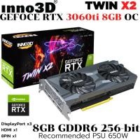 ราคา VGA การ์ดแสดงผล INNO3D GEFORCE RTX 3060ti TWIN X2 8GB OC GDDR6 (42351183690)