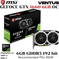 ราคา VGA การ์ดแสดงผล MSI GTX1660 VENTUS XS 6G OC (41011565132)