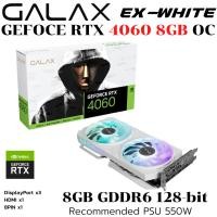 ราคา VGA การ์ดแสดงผล GALAX GEFORCE RTX 4060 EX WHITE 1 CLICK OC 8GB GDDR6 (26585166026)