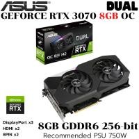 ราคา VGA การ์ดแสดงผล ASUS DUAL RTX 3070 8G OC GDDR6 (24745202477)