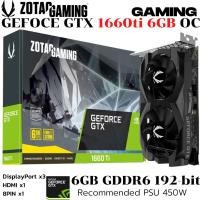 ราคา VGA การ์ดแสดงผล ZOTAC GAMING GEFORCE GTX 1660ti 6GB GDDR6 (43852021520)