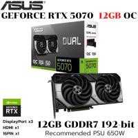 ราคา VGA การ์ดแสดงผล ASUS DUAL GEFORCE RTX 5070 OC 12GB GDDR7 (48255981865)