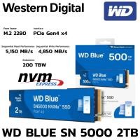 ราคา M 2 2 TB SSD เอสเอสดี WD BLUE SN5000 PCIe 4x4 NVMe M 2 2280 WDS200T4B0E (50202947121)