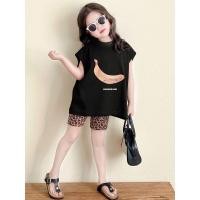 ราคา ฤดูกาลรูปแบบใหม่ สาวเกาหลีฤดูร้อนสไตล์ใหม่สีดําการ์ตูนกล้วยหลวมเสื้อกั๊กเสื้อยืดสาวน้อยเสือดาวพิมพ์เสื้อ จุดต่ําสุด (52906003441)