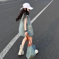 ราคา ชุดน่ารักเล็กๆน้อยๆ สาวชุดฤดูร้อนรูปแบบใหม่เสื้อกั๊กเสื้อกั๊กกางเกงขาสั้นชุดสูทสามชิ้นแฟชั่น (41177796654)