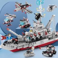 ราคา พร้อมสต็อกจัดส่งที่รวดเร็ว อาคารบล็อกของเล่นการศึกษาประกอบ เด็กผู้ชาย ชุด เรือบรรทุกเครื่องบินเรือรบรุ่นเด็กของขวัญข้ามพรมแดน (42578080183)