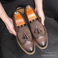 ราคา การออกแบบที่หรูหราผู้ชายอย่างเป็นทางการพู่ Loafer รองเท้างานแต่งงานธุรกิจทํางานลื่นออกแบบสบายหล่อ UITD (52106779633)