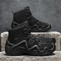 ราคา รองเท้าเดินกลางแจ้งสำหรับผู้ชาย ใช้ได้ทั้งปีนเขาและเดินป่า มีระบบกันลื่นเพิ่มความปลอดภัย (51556846395)