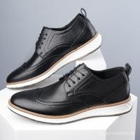 ราคา 2026 ใหม่ผู้ชายรองเท้าหนังลําลองอย่างเป็นทางการรองเท้าแพลตฟอร์มอังกฤษแฟชั่นรองเท้าหนัง 6รถ (50056784558)