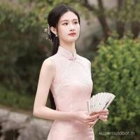 ราคา แขนกุดลูกไม้สีชมพูสไตล์จีนทุกวันปรับปรุง กี่เพ้า 2025 ใหม่สไตล์หนุ่มผู้หญิงย้อนยุคสลิมฟิตฤดูร้อน สําหรับ5n (45055187147)