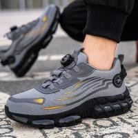 ราคา รองเท้าเซฟตี้ผู้ชายผู้หญิง Heavy Duty Steel Toe รองเท้าทํางาน 6TSV (44906501708)