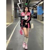 ราคา ชุดเบสบอลสไตล์ย้อนยุค เสื้อแจ็คเก็ตสั้นและกระโปรงอเมริกัน พร้อมสไตล์ใหม่ (48153205190)