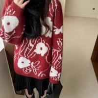 ราคา เสื้อไหมพรม Jacquard สไตล์เกาหลีสำหรับผู้หญิง ฤดูหนาว (46006923197)