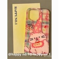 ราคา ลายสก๊อตที่มีสีสันหมวกสีแดงแมวสําหรับ iphone 13 16 12 14 15 11 16PROMAX 15PROMAX 16PLUS 13PRO 12PRO เคสโทรศัพท์ทนต่อการสึกหรอและรอยขีดข่วนน้ําหนักเบา 2H2W (40027937115)