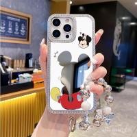 ราคา เคสโทรศัพท์เปลือกแก้วชุบเพชรคริสตัลดีไซน์มิกกี้น่ารักใช้ได้กับ ไอโฟน 13 12 14 15 11 16 15มือโปร 14มือโปร 13โปรแม็กซ์ 15โปรแม็กซ์ 14บวก 15บวก QIVI (40325027422)