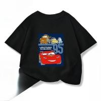 ราคา เสื้อยืดแขนเสื้อมีสไตล์ ฤดูร้อนเด็ก อะนิเมะ Lightning McQueen COD (46456124163)