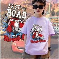 ราคา เสื้อยืดเด็กชาย ผ้าฝ้าย 100 ลายรถแข่ง อะนิเมะ 90 150 ซม COD (44756043908)