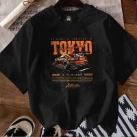 ราคา ผ้าฝ้ายแท้ 100 ออกแบบมาสำหรับรถแข่ง ผู้ชายฤดูร้อนเสื้อยืด ทรงหลวม คอกลม แขนสั้น 3 14 ปี (58056242478)