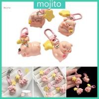ราคา Mojito เรซิ่นการ์ตูนหมูสีชมพูจี้กุญแจแหวนแขวนพวงกุญแจ (56955662323)