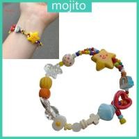 ราคา สร้อยข้อมือสายยางยืดแบบโมฮิโต้ พร้อมลูกปัดดาวน่ารัก สำหรับคนชอบแฟชั่น (55355665958)