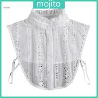 ราคา เสื้อเชิ้ตสีขาวยกระดิ่งสำหรับผู้หญิง มีปลอกคอดetachable (55155657554)