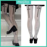 ราคา ถุงน่องทึบแสงสไตล์มอจิโตะ กอธิก สีขาว สำหรับผู้หญิง (54655662224)